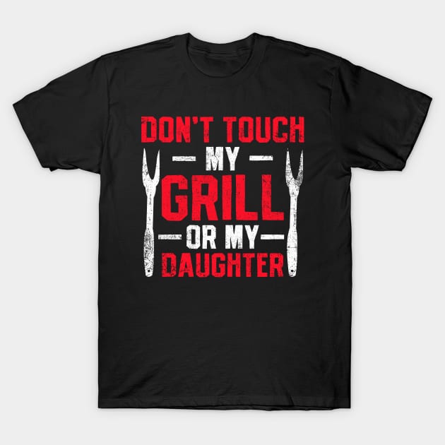 Grilling Dad Daddy BBQ T-Shirt by CreativeGiftShop